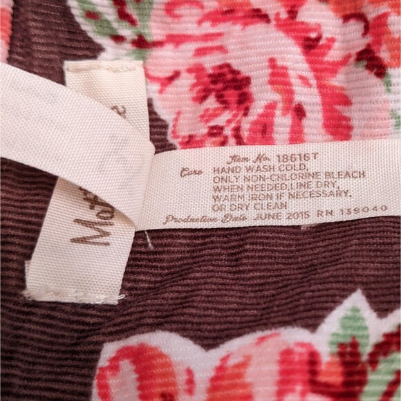 Matilda Jane Sydney Reversible Quilted Puffer Vest Brown Floral Corduroy  S - Picture 15 of 15